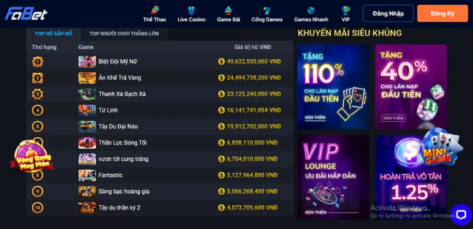 Banner quảng cáo các chương trình khuyến mãi độc quyền của 888now